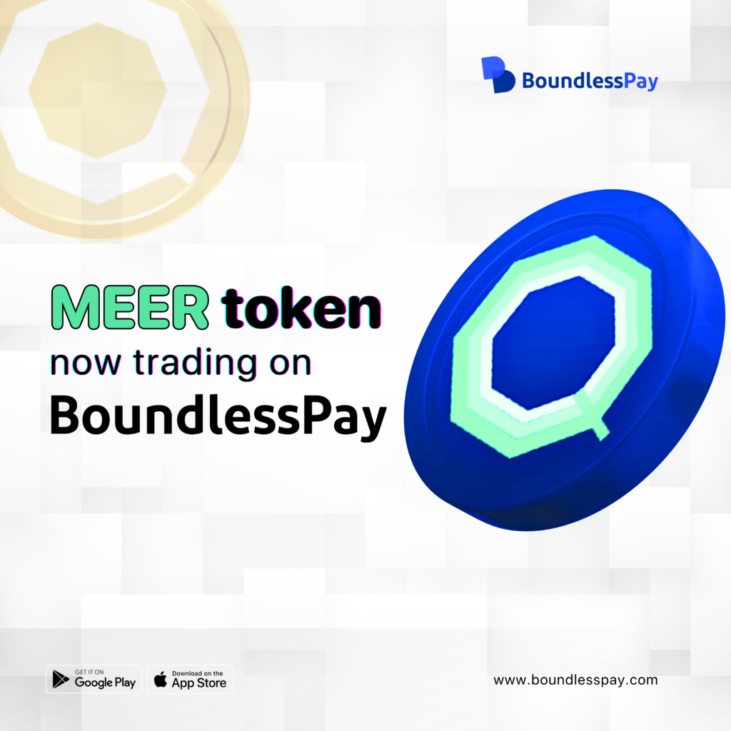 MEER token now listed on BoundlessPay